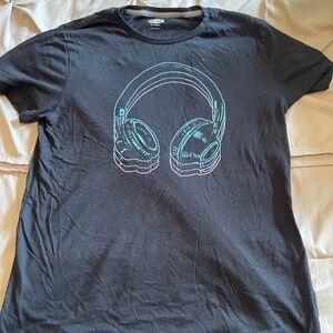Old Navy Headphone T-shirt - Mens Large - Black